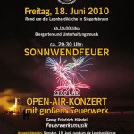 Sonnwendfest 2010 “Feuerwerksmusik mit Feuerwerk”