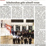 Richtfest Gymnasium (Münchner Merkur, 15.12.2010)