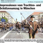 Impressionen vom Trachen- und Schützenumzug in München (Hallo 27.9.2012)