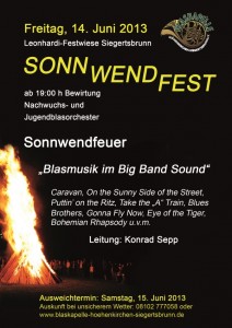 Handzettel Sonnwendfest 2013 Vorderseite