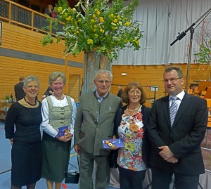 v.l. Marieluise Kolb, Irmgard Werner, Kaspar Werner, Ingrid Huber, Florian Sepp