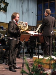 Michael Gredler als Solist beim Hornkonzert von Richard Strauss