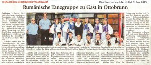 Merkur: Rumänische Tanzgruppe zu Gast in Ottobrunn