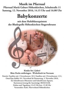 Plakat Babykonzert