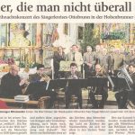 Lieder, die man nicht überall hört (Münchner Merkur, 19. Dezember 2017)