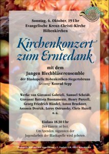 Plakat Erntedank-Konzert 2019