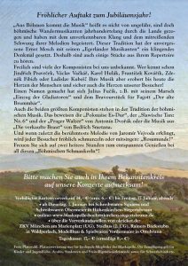 Neujahrskonzert 2020 Handzettel Rückseite