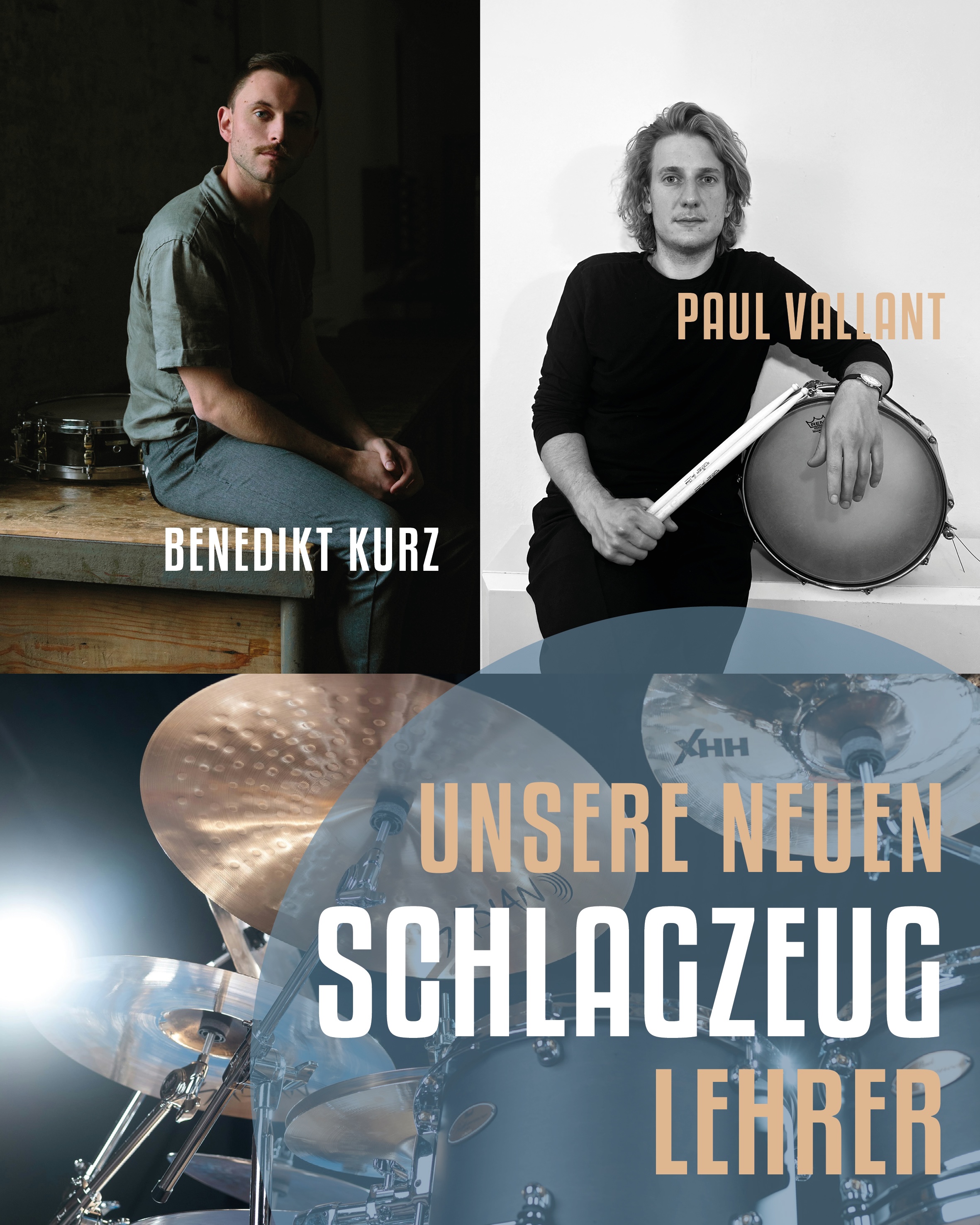 Unsere neuen Schlagzeuglehrer